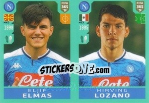 Cromo Eljif Elmas / Hirving Lozano - FIFA 365 2020. 442 stickers version - Panini