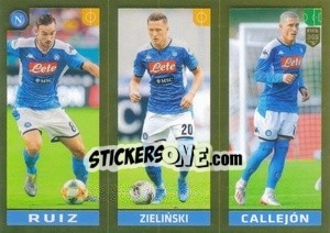 Sticker Ruiz - Zieliński - José Callejón - FIFA 365 2020. 442 stickers version - Panini