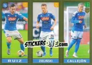 Sticker Ruiz - Zieliński - José Callejón - FIFA 365 2020. 442 stickers version n. 256 - Panini