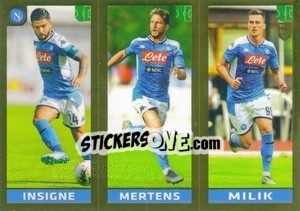 Sticker Insigne / Mertens / Milik - FIFA 365 2020. 442 stickers version n. 258 - Panini