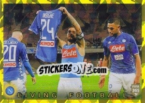 Sticker SSC Napoli Living Football - FIFA 365 2020. 442 stickers version n. 260 - Panini