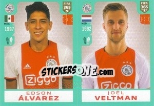 Sticker Edson Álvarez / Joël Veltman - FIFA 365 2020. 442 stickers version - Panini