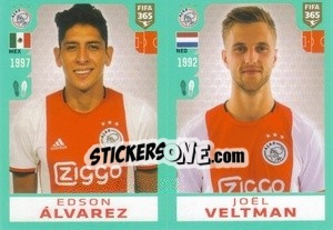 Sticker Edson Álvarez / Joël Veltman - FIFA 365 2020. 442 stickers version n. 263 - Panini