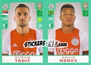 Sticker Dušan Tadic / David Neres - FIFA 365 2020. 442 stickers version n. 273 - Panini