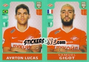 Cromo Ayrton Lucas / Samuel Gigot