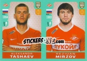 Cromo Aleksandr Tashayev / Reziuan Mirzov - FIFA 365 2020. 442 stickers version - Panini