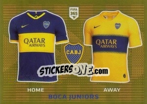 Sticker Boca Juniors T-Shirt - FIFA 365 2020. 442 stickers version n. 293 - Panini