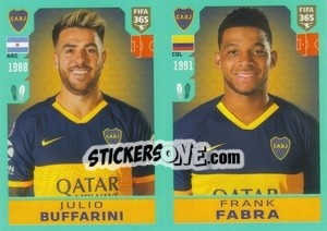 Sticker Julio Buffarini / Frank Fabra - FIFA 365 2020. 442 stickers version - Panini