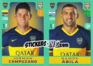 Sticker Jorman Campuzano / Ramón Ábila - FIFA 365 2020. 442 stickers version n. 303 - Panini