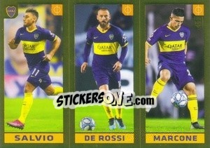 Sticker Salvio / De Rossi / Marcone - FIFA 365 2020. 442 stickers version - Panini