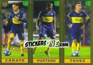 Sticker Zárate / Hurtado / Tévez - FIFA 365 2020. 442 stickers version - Panini