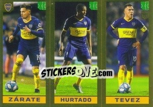 Sticker Zárate / Hurtado / Tévez - FIFA 365 2020. 442 stickers version n. 306 - Panini