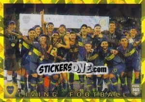Sticker Boca Juniors Living Football - FIFA 365 2020. 442 stickers version n. 308 - Panini