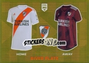 Figurina River Plate T-Shirt - FIFA 365 2020. 442 stickers version - Panini