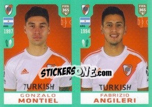Cromo Gonzalo Montiel / Fabrizio Angileri - FIFA 365 2020. 442 stickers version - Panini