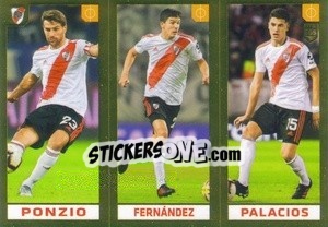 Cromo Ponzio / Fernández / Palacios - FIFA 365 2020. 442 stickers version n. 320 - Panini