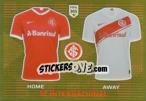 Sticker SC Internacional T-Shirt - FIFA 365 2020. 442 stickers version n. 325 - Panini