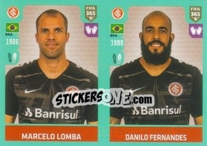 Sticker Marcelo Lomba / Danilo Fernandes - FIFA 365 2020. 442 stickers version n. 326 - Panini