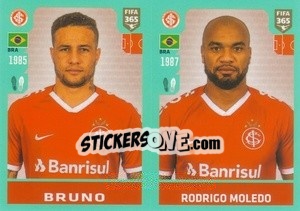 Cromo Bruno / Rodrigo Moledo - FIFA 365 2020. 442 stickers version n. 327 - Panini