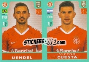 Sticker Uendel - Víctor Cuesta - FIFA 365 2020. 442 stickers version n. 328 - Panini