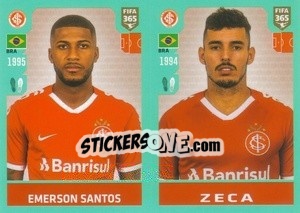 Sticker Emerson Santos / Zeca - FIFA 365 2020. 442 stickers version n. 329 - Panini