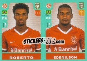 Sticker Roberto / Edenílson - FIFA 365 2020. 442 stickers version n. 330 - Panini