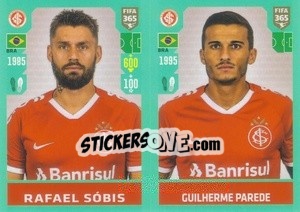 Sticker Rafael Sóbis / Guilherme Parede - FIFA 365 2020. 442 stickers version n. 339 - Panini