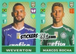 Cromo Weverton / Marcos Rocha - FIFA 365 2020. 442 stickers version - Panini