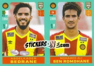 Sticker Abdelkader Bedrane / Mohamed Ali Ben Romdhane - FIFA 365 2020. 442 stickers version n. 378 - Panini