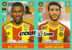 Figurina Hamdou Elhouni / Mohamed Amine Meskini - FIFA 365 2020. 442 stickers version n. 383 - Panini