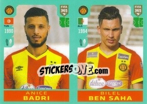 Sticker Anice Badri / Billel Bensaha - FIFA 365 2020. 442 stickers version n. 385 - Panini
