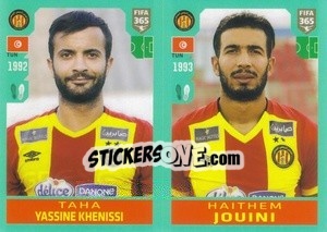 Sticker Taha Yassine Khenissi / Haythem Jouini - FIFA 365 2020. 442 stickers version - Panini