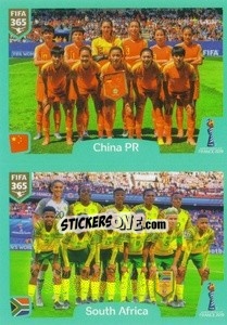 Sticker China PR - South Africa - FIFA 365 2020. 442 stickers version n. 392 - Panini
