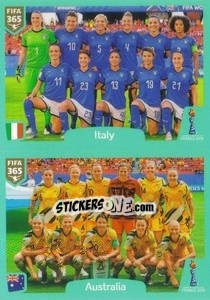 Sticker Italy - Australia - FIFA 365 2020. 442 stickers version - Panini