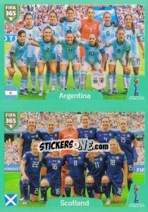 Sticker Argentina - Scotland - FIFA 365 2020. 442 stickers version - Panini