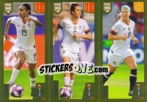 Cromo Dunn / O'Hara / Ertz - FIFA 365 2020. 442 stickers version - Panini