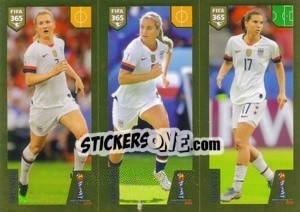 Sticker Mewis / Horan / Heath - FIFA 365 2020. 442 stickers version n. 405 - Panini