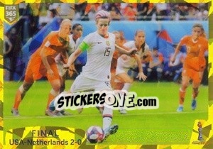 Sticker FIFA Women's Wolrd Cup France 2019 Final - FIFA 365 2020. 442 stickers version n. 408 - Panini