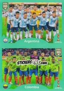 Sticker Argentina - Colombia