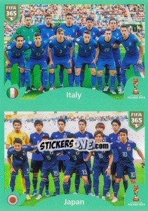 Sticker Italy - Japan - FIFA 365 2020. 442 stickers version - Panini