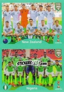 Sticker New Zealand - Nigeria - FIFA 365 2020. 442 stickers version n. 414 - Panini