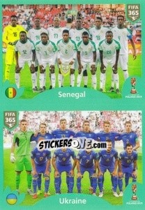 Sticker Senegal - Ukraine - FIFA 365 2020. 442 stickers version - Panini