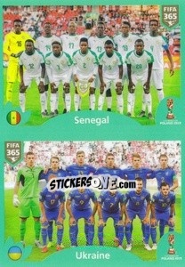 Sticker Senegal - Ukraine - FIFA 365 2020. 442 stickers version n. 416 - Panini