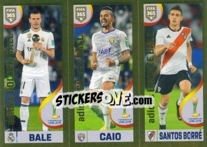 Cromo Bale / Caio / Santos Borré - FIFA 365 2020. 442 stickers version - Panini