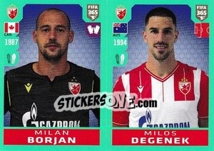 Sticker Milan Borjan / Miloš Degenek - FIFA 365 2020. 442 stickers version n. S2 - Panini