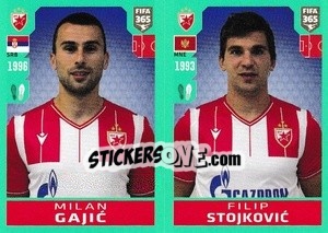 Sticker Milan Gajic / Filip Stojkovic - FIFA 365 2020. 442 stickers version - Panini