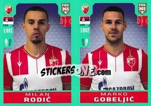 Figurina Milan Rodic / Marko Gobeljic - FIFA 365 2020. 442 stickers version - Panini