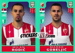 Sticker Milan Rodic / Marko Gobeljic - FIFA 365 2020. 442 stickers version n. S5 - Panini
