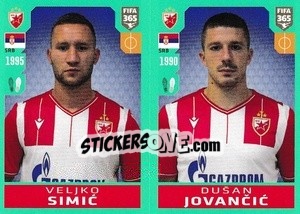 Sticker Veljko Simic / Dušan Jovancic - FIFA 365 2020. 442 stickers version n. S8 - Panini