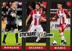 Sticker Borjan / Degenek / Babic - FIFA 365 2020. 442 stickers version - Panini
